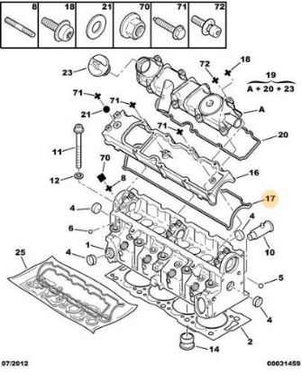 KÜLBÜTÖR KAPAK CONTASI PARTNER-206 DW8 resmi