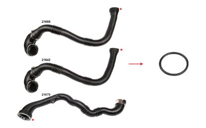 TURBO BORUSU CONTASI PLASTİK BORU HARİÇ INSIGNIA A-I A - II B 1.6CDTI 2.0 CDTI 14-17 resmi