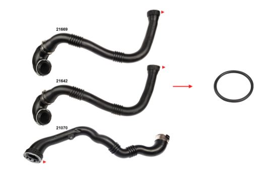 TURBO BORUSU CONTASI PLASTİK BORU HARİÇ INSIGNIA A-I A - II B 1.6CDTI 2.0 CDTI 14-17 resmi