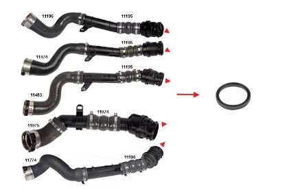 TURBO BORUSU CONTASI PLASTİK BORU HARİÇ DUSTER LOGAN II CITAN QASHQAI II CLIO IV MEGANE III IV resmi