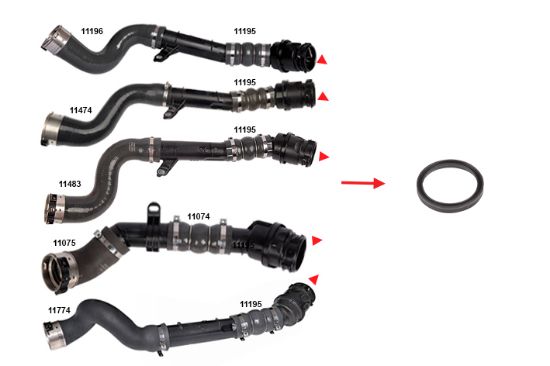 TURBO BORUSU CONTASI PLASTİK BORU HARİÇ DUSTER LOGAN II CITAN QASHQAI II CLIO IV MEGANE III IV resmi