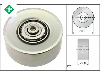 ALTERNATÖR GERGİ RULMANI BMW 3 E46-5 E60-5 E61-7 E65-E66-X3 83 resmi