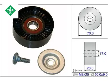 ALTERNATÖR GERGİ RULMANI SPRINTER 216-316  08 C SERİSİ (W204-S204) C180 KOMPRESÖR resmi