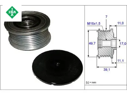 ALTERNATÖR KASNAĞI RULMANLI MERCEDES CLS (C219)-E SERISI (W211-S211-W212-S212)-S SERI (W220-W221) resmi