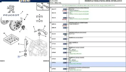 DEBRİYAJ ÇATAL FİBERİ   306 RESTYL-406 RESTYL-806-EXPERT I/II-PARTNER-BERLINGO VP/VU-JUMPY I/II resmi