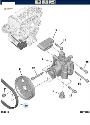 ERP DİREKSİYON POMPA KAYIŞI 4 PK 922 BOXER 06-> OEM 4009.Q4 resmi