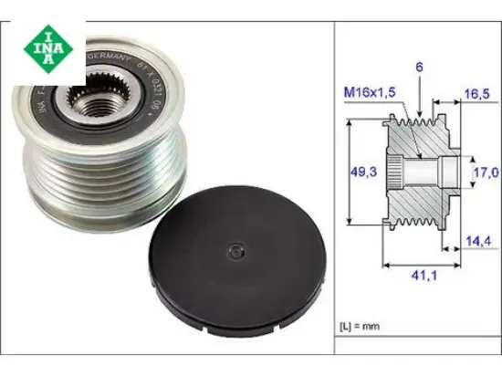 ALTERNATÖR RULMANI MİNİ R56-R57-R59 resmi