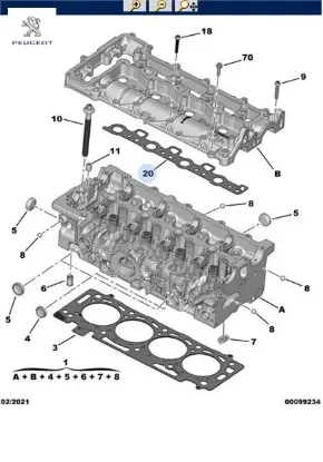 ÜST KAPAK CONTA BOXER 2.0 HDİ EURO6 resmi