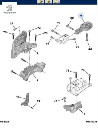 MOTOR KULAĞI 208-2008-3008-PARTNER-RIFTER 1.5 HDI DW6 resmi