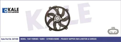 FAN MOTORU+DAVLUMBAZ BIPPER-FIORINO 1.3-1.4HDI-JTD resmi