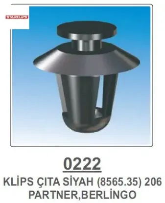 ARKA VE ORTA KAPI KUŞAK KLİPSİ-SİYAH   PRT-206-306 resmi
