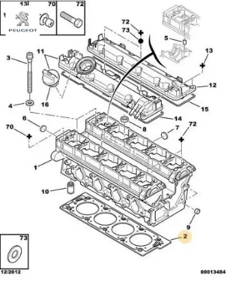 SİLİNDİR KAPAK CONTASI 306-406-605-806 resmi