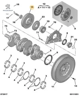 KRANK KASNAĞI 308-307 DW10BTED4 resmi
