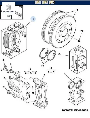ÖN FREN BALATASI 206-301-PARTNER-BOXER III (ARKA) resmi