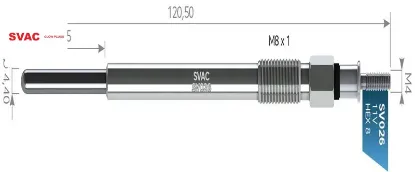 ISITMA BUJİSİ 206-307-PARTNER-FIESTA 1.4/1.6HDI resmi