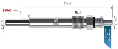 ISITMA BUJİSİ 206-307-308-PARTNER-BIPPER 1.4/1.6 resmi
