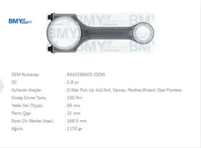 PİSTON KOLU   PREMIER 2.8D resmi