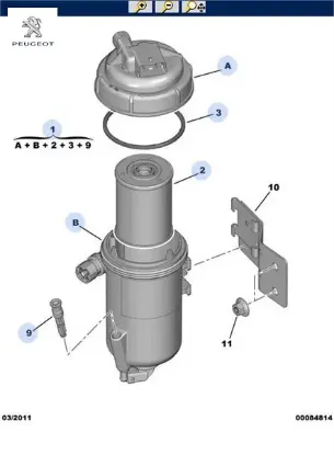 MAZOT FİLTRESİ BOXER-DUCATO 2.2/2.8/3.0HDI-AS resmi