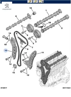 ZİNCİR GERGİ TAKOZU 308-C3 EP6 resmi