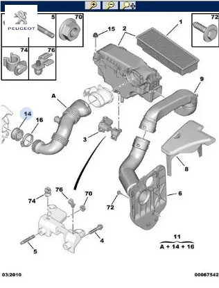 TURBO CONTASI  307-407-C4-C5  16.HDI resmi