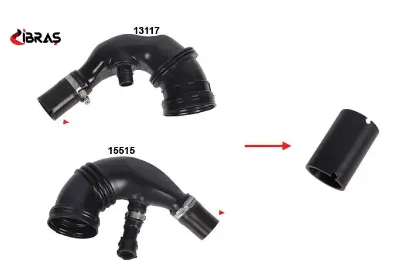 TURBO BORUSU HORTUMU  FIORINO-LINEA-500-GRANDE PUNTO-NEMO-BIPPER 1.3HDI/JTD. resmi