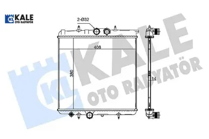 RADYATÖR 1 SIRA ALB SİS. 206 1.4i 8V-1330.38-1330. resmi