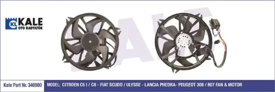 FAN MOTORU 407-C5 II BEYINLI 1.6HDI -2.0 16V-1.8 1 resmi