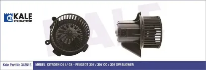 KALORİFER MOTORU 307-C4 04-10 OTOM.KLİMALI 12V resmi