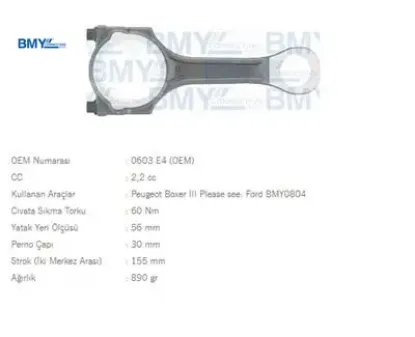 PİSTON KOLU   BOXER III-V347 Puma KISA-DUCATO III resmi