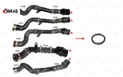 TURBO BORUSU CONTASI PLASTİK BORU HARİÇ DUSTER LOGAN II CITAN QASHQAI II CLIO IV MEGANE III IV resmi