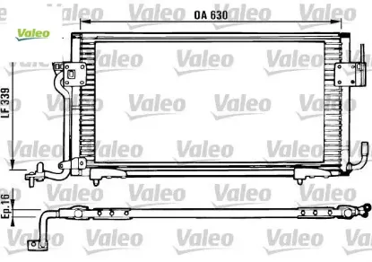 KLİMA RADYATÖR  PARTNER-BERLINGO 1.8/1.9D resmi