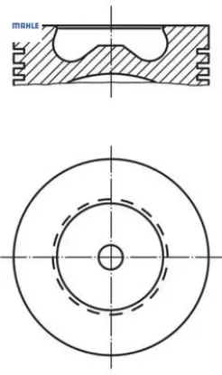 PISTON SEGMAN STD 89.91 MM TRANSIT V347 2.4D resmi