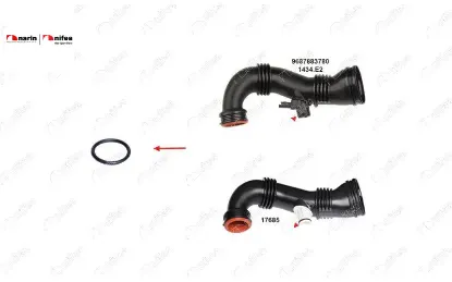TURBO BORUSU CONTASI 24.00 x 3.00mm BERLİNGO C3 206 307 308 3008 EXPERT PARTNER 1.4 - 1.6 HDI 04>17 resmi