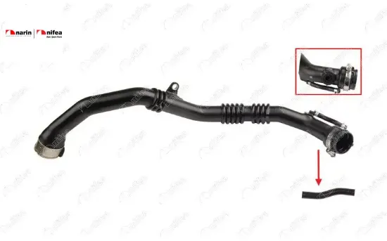 TURBO BORUSU HORTUMU PLASTİK BORU HARİÇ DACIA SANDERO DOKKER DUSTER resmi