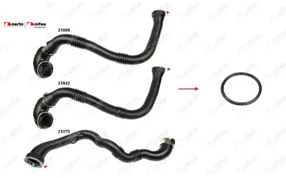 TURBO BORUSU CONTASI PLASTİK BORU HARİÇ INSIGNIA A-I A - II B 1.6CDTI 2.0 CDTI 14-17 resmi