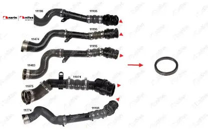 TURBO BORUSU CONTASI PLASTİK BORU HARİÇ DUSTER LOGAN II CITAN QASHQAI II CLIO IV MEGANE III IV resmi