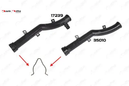 DEVİRDAİM BORUSU SEGMANI 207-208-308-2008-3008-508-5008-TEPEE-C3-C4-C5II-BERLINGOIII-C3/C4 PICASSO resmi