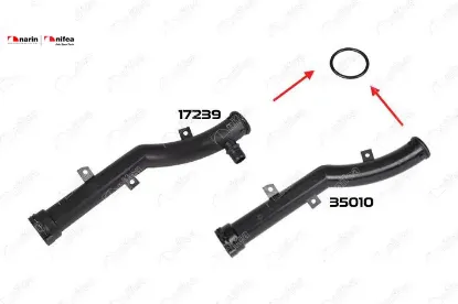DEVİRDAİM BORU CONTASI 207-208-2008-308-3008-508-5008-PARTNER TEPE-C3-C4-DS3-DS4-MINI COOPER 1.4/16 resmi