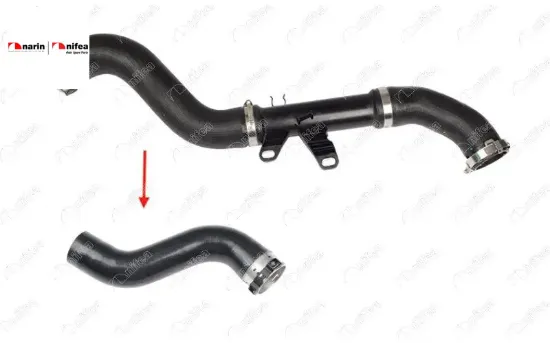 TURBO HORTUMU PLASTİK BORU HARİÇ SOL VITO resmi