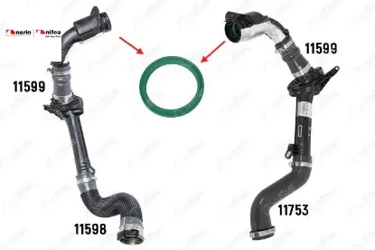 TURBO BORU CONTASI MEGANE III-FLUENCE-KANGO 1.5 DCİ resmi