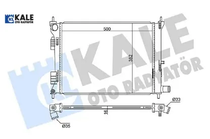 RADYATÖR BRAZİNG ACCENT BLUE 1.4İ-1.6İ- İ20 1.4İ (500x382x16) resmi