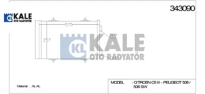KLİMA RADYATÖRÜ C5 III – 508 DV6C-EP6LDT – EP6DT resmi
