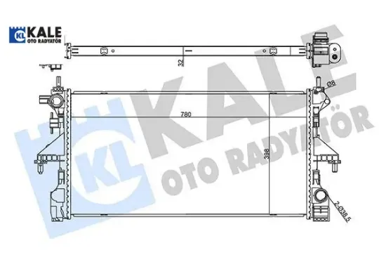 RADYATÖR BOXER III DW12RUC-DW10FUE//KALE resmi